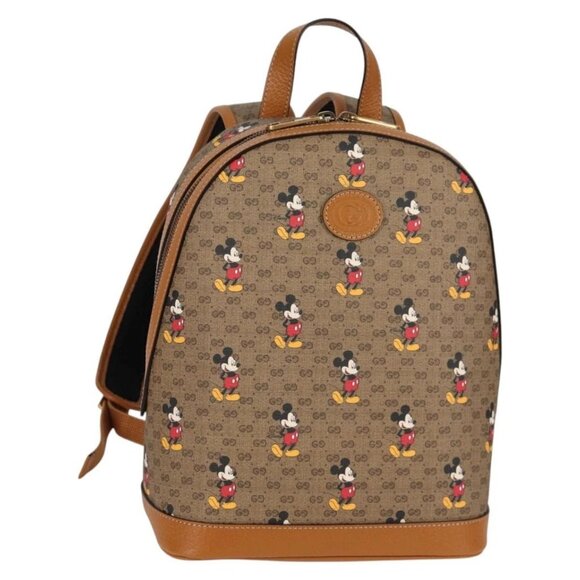 GUCCI Micro GG Supreme Disney Collaboration Backpack PVC 552884 Auth 134962M - Picture 1 of 16